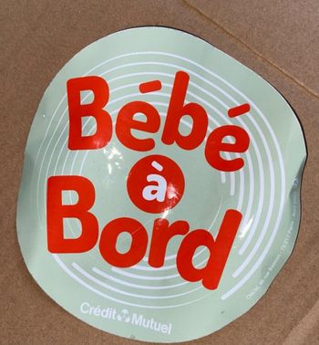 Autocollant voiture bébé à bord neuf