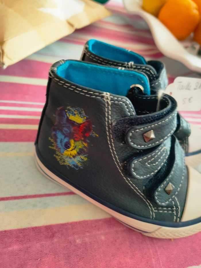 Bottines baskets type converse Saxo Blues 21 bébé - photo numéro 2