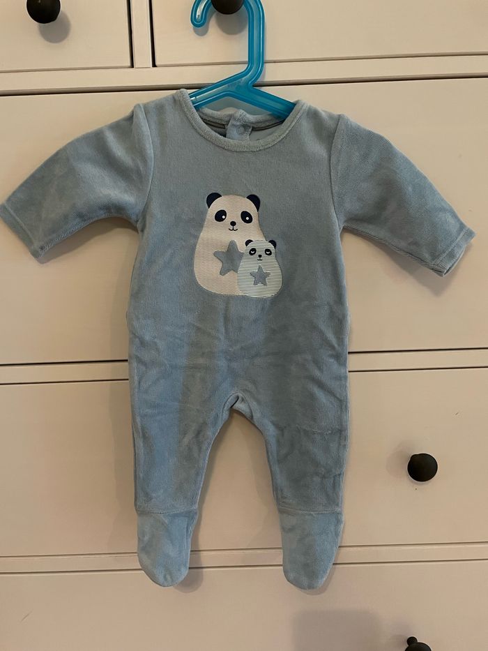 Pyjama Obaïbi garçon 1 mois 53 cm
