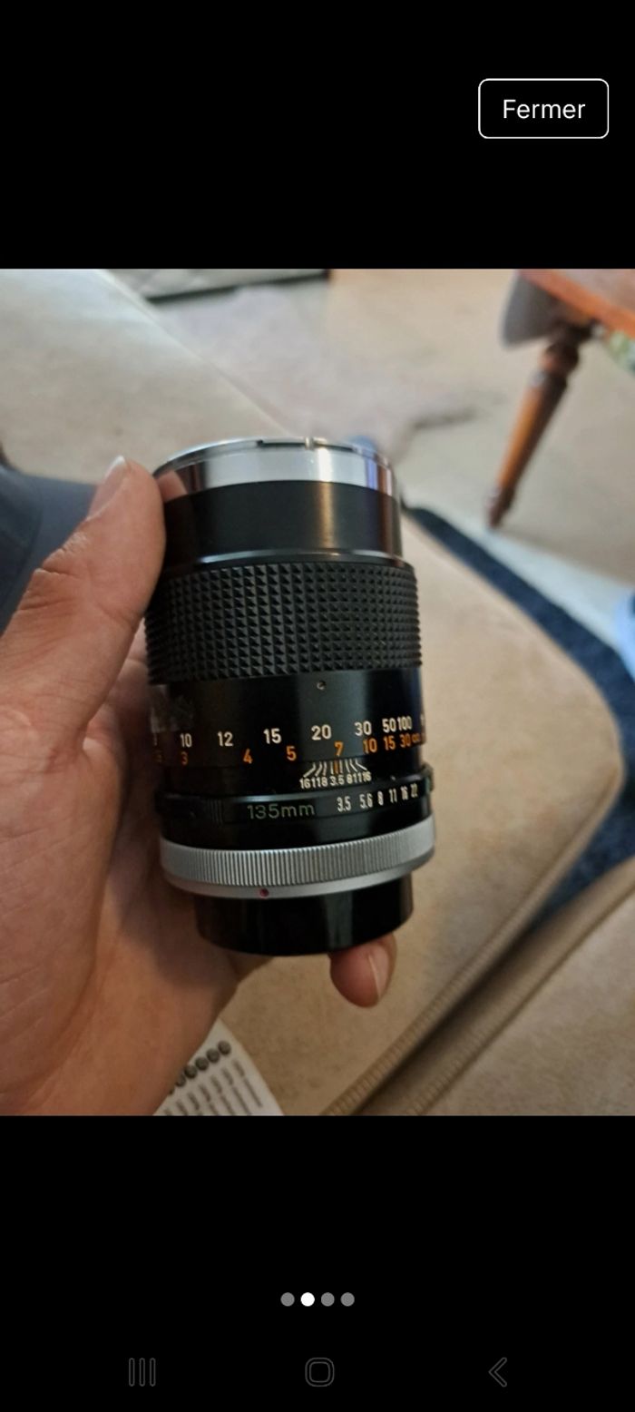 Objectif Canon Lens FD 135mm f3.5 - photo numéro 2
