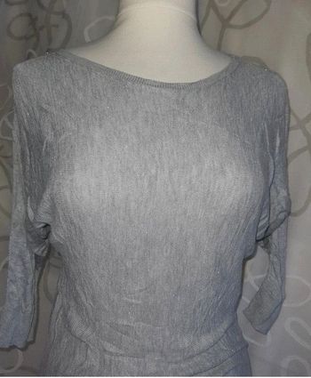 Robe pull argenté pour femme 34 - XS