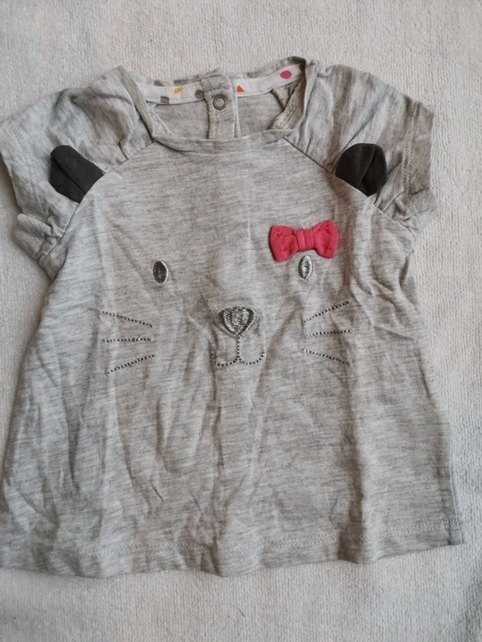 Lot 2 tee shirt vertbaudet 6 mois - photo numéro 6