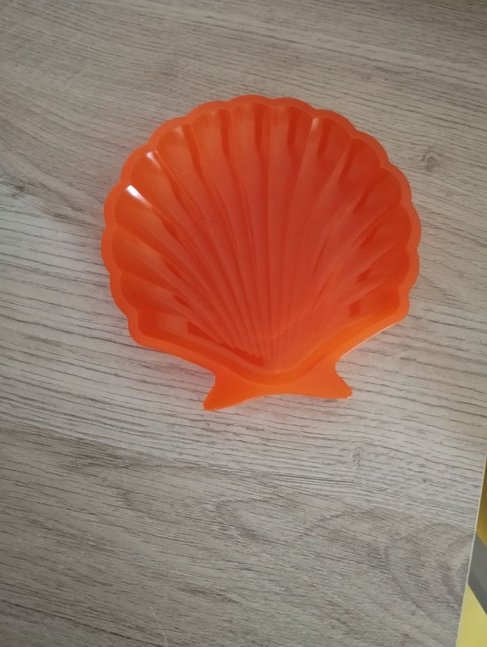 Vide poche coquillage orange - photo numéro 2