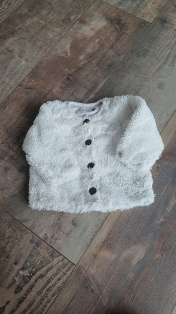 Manteau jean bourget 6 mois en très bon état