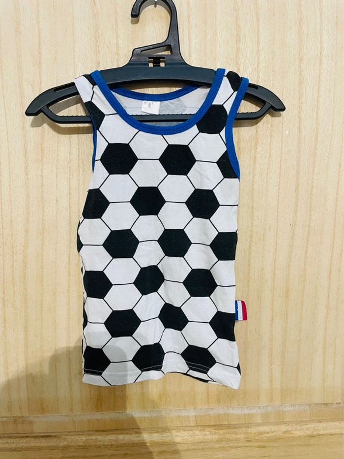 Débardeur foot sans manches 92 cm