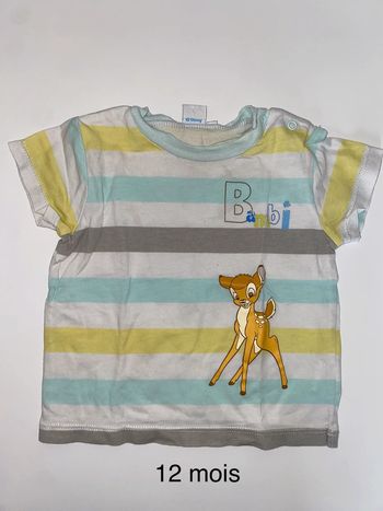 Tee shirt Disney 12 mois