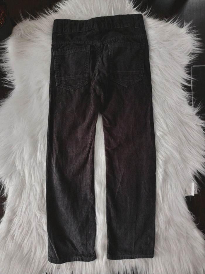 Pantalon en velours côtelé anthracite regular 8ans N*414 - photo numéro 2