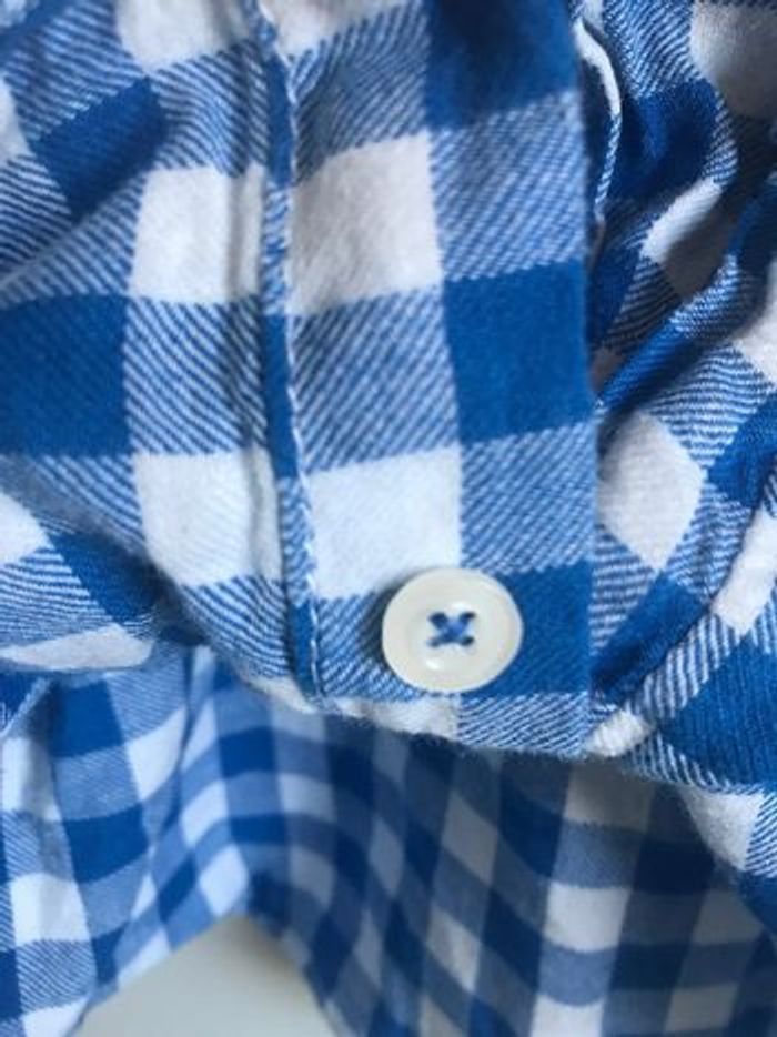 garçon 14ans chemise npo bleu à carreaux très bon état - photo numéro 4