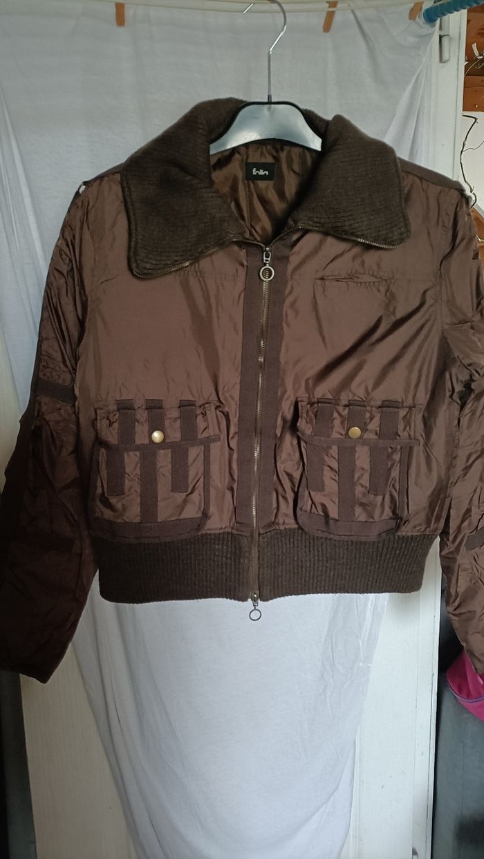 Blouson court femme fantaisie