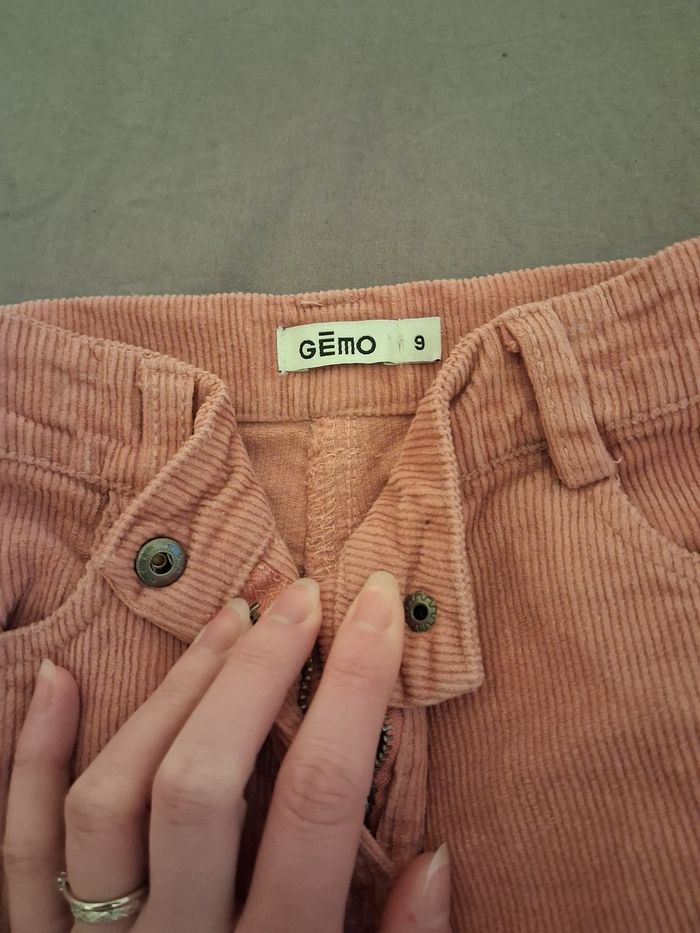 Pantalon évasé velours ras 9 ans - photo numéro 2