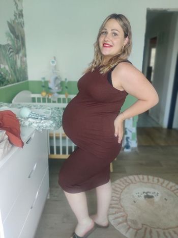 Robe longue prêt du corps maternité grossesse