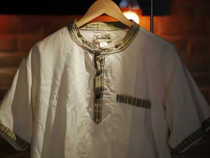 Chemise manches courtes ethnique Fantazia 100% coton - photo numéro 4