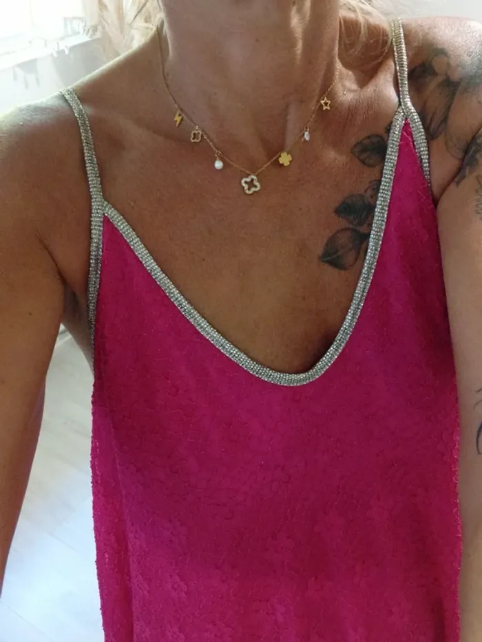 Robe dentelle fushia vintage love - photo numéro 7