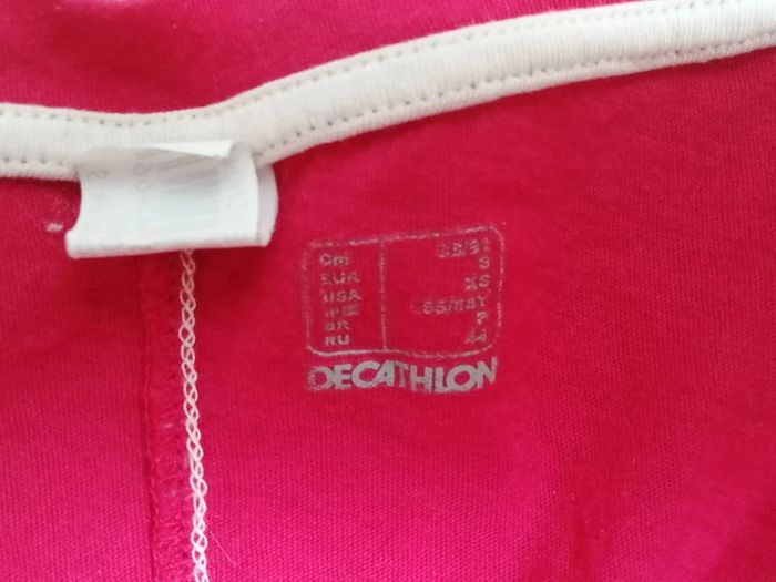 Tee shirt Fuschia décathlon Taille S - photo numéro 3