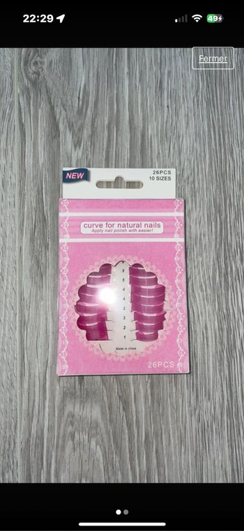 anti-débordement de l’ongle 26 pièces