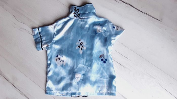 Vêtement fille pyjama short bleu 3 ans - photo numéro 5