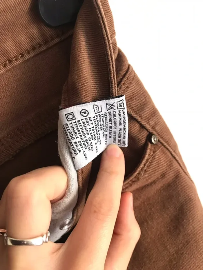 Jean marron chocolat Onado taille 40 - photo numéro 9