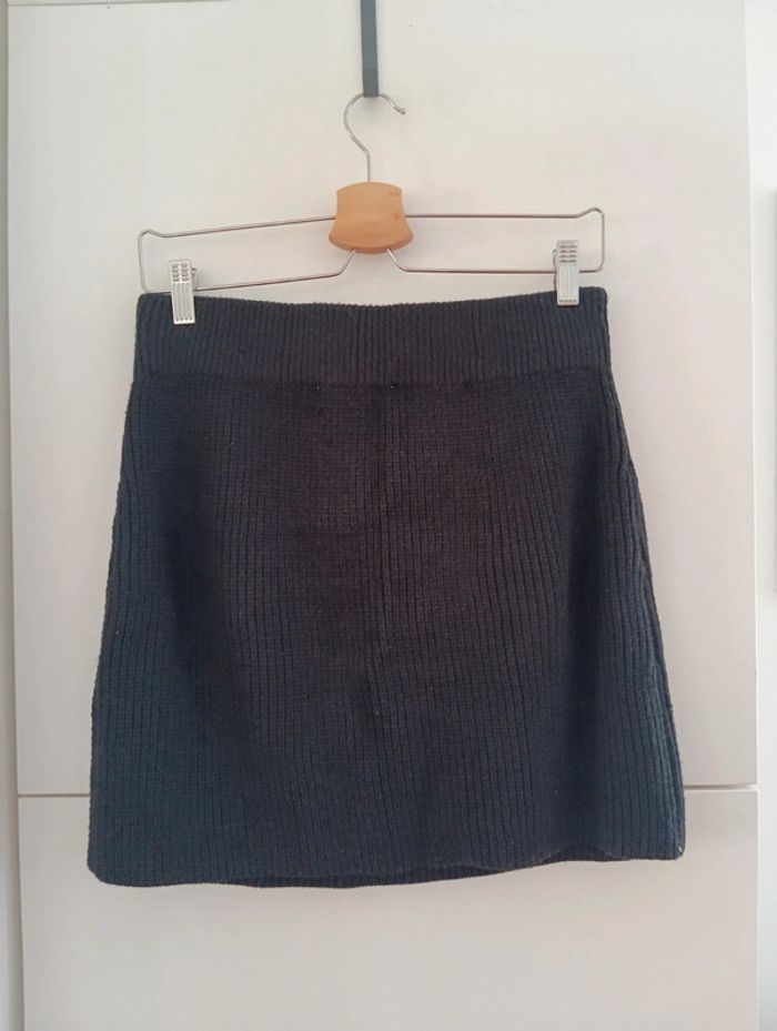 Mini jupe maille noire Zara taille M neuve - photo numéro 4