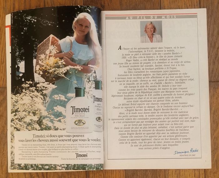 Ancien magazine modes et travaux années 80 vintage - photo numéro 2