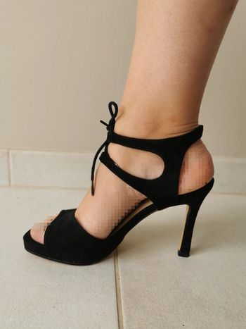 Escarpins à noeud noir