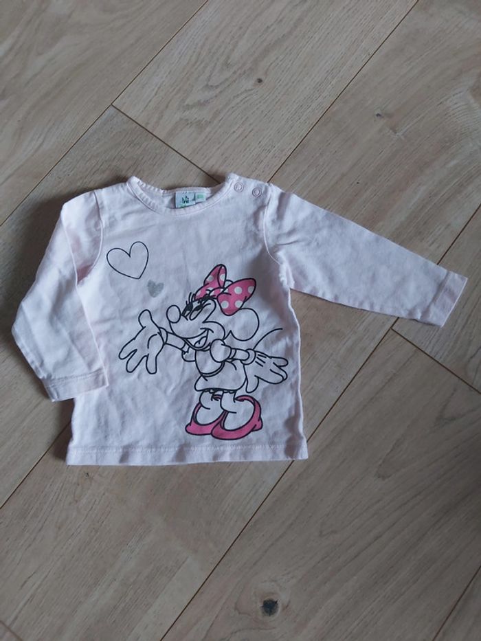 Tee-shirt ML Disney Minnie 6 mois (78)