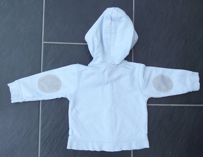 Joli sweeat à capuche zippé garçon 12 mois (74 cm) - photo numéro 3