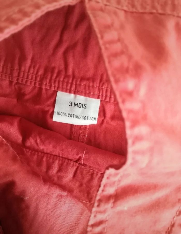 Salopette courte 3 mois fille - photo numéro 4