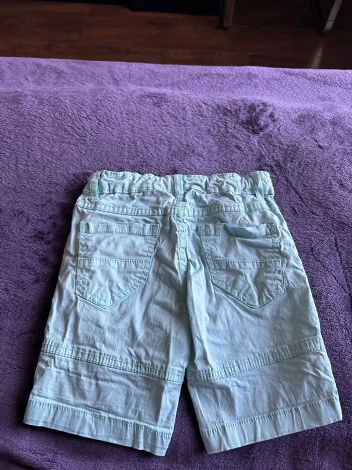 Bermuda garcon en coton turquoise my chicco taille 4 ans - photo numéro 3
