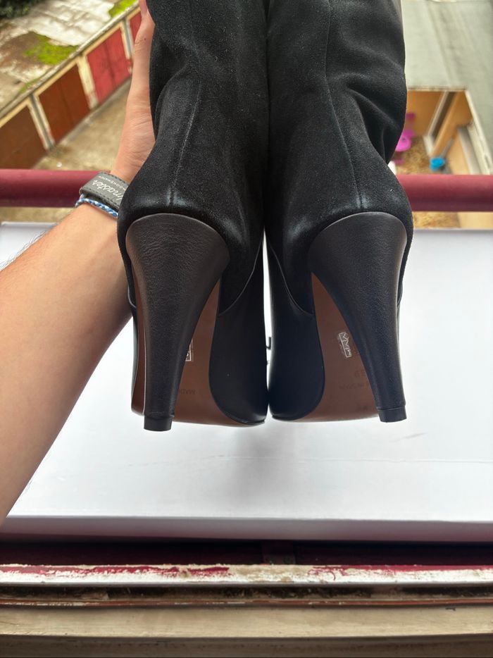 Bottes Noires Jonak à Talons Hauts - Biaggio - photo numéro 4