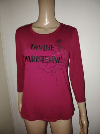 Tee shirt divine parisienne un jour ailleurs taille 1