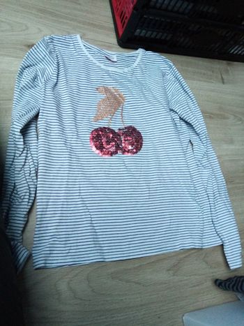 T shirt manche longue cerise 14A