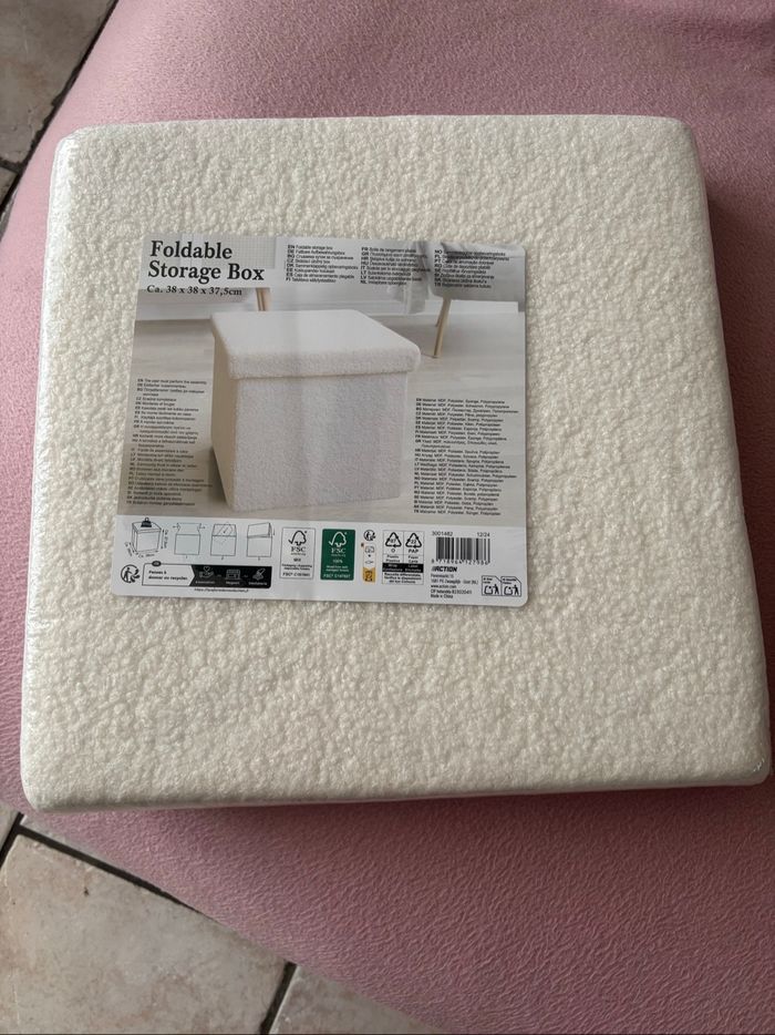 Pouf coffre de rangement neuf