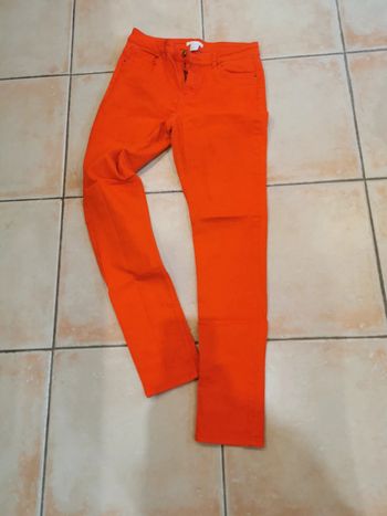 Jeans stretch rouge vif