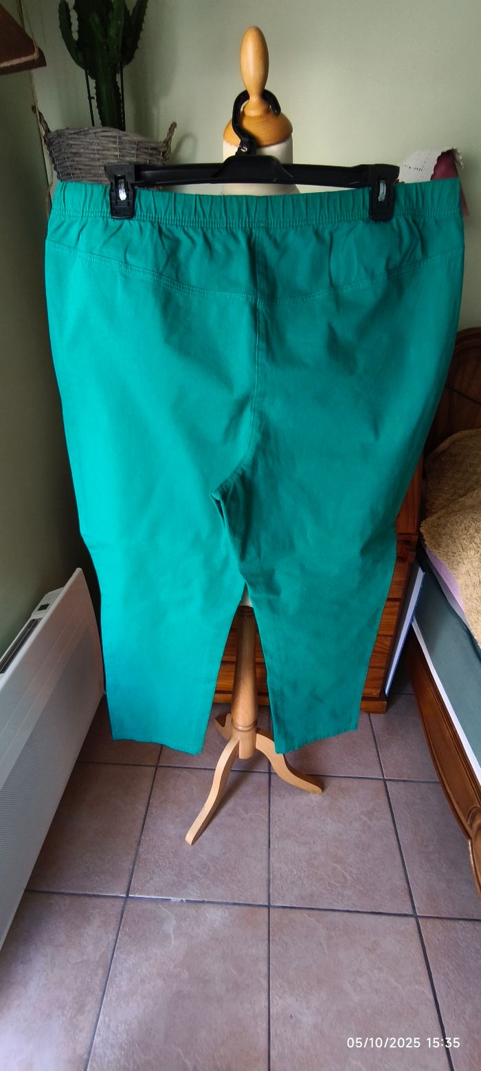 Pantalon Tregging émeraude T. 54 - photo numéro 4