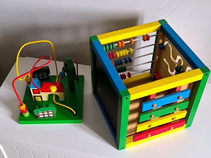 Grand cubes d'activités XXL en bois 5 en 1 Montessori - photo numéro 6