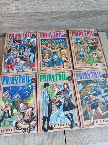Lot 6 mangas Fairy Tail numéro 1 à 6 pika 