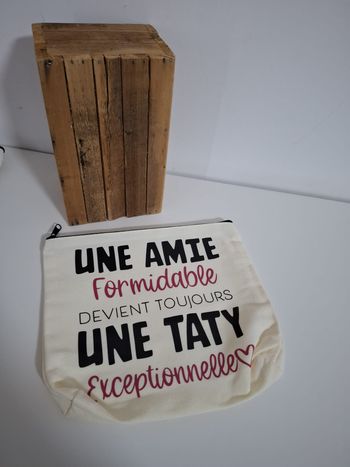 Grande pochette personnalisée - amie qui devient taty 