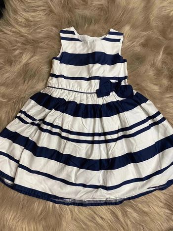 Robe satinée marinière