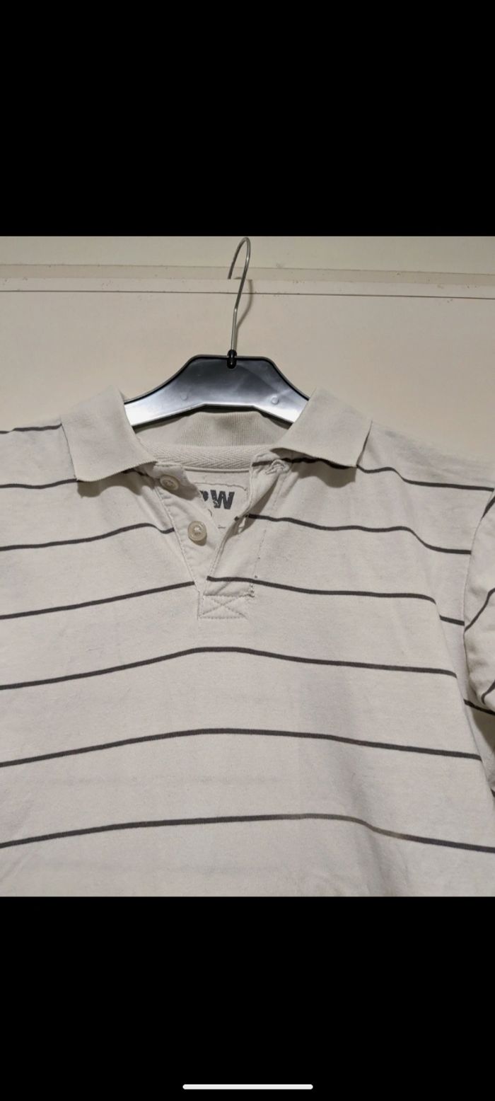 Polo HPW blanc à rayures. Taille 12 ans. - photo numéro 2
