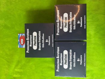 Lot de 3 Protection Acrylique Magnétique Display Pokémon Protech Neuf et Scellé