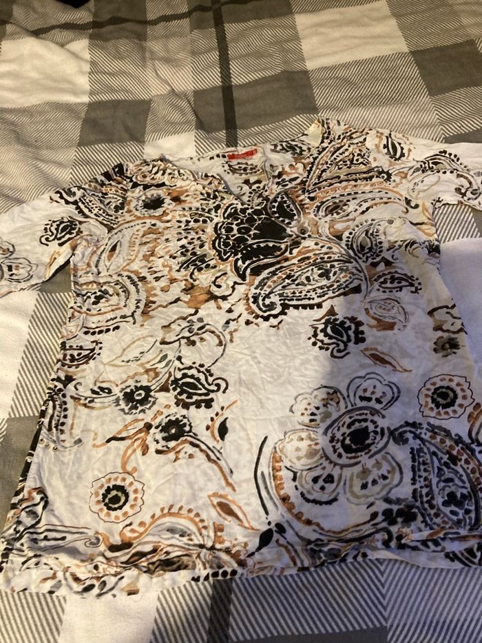 Blouse 3/4 imprimée