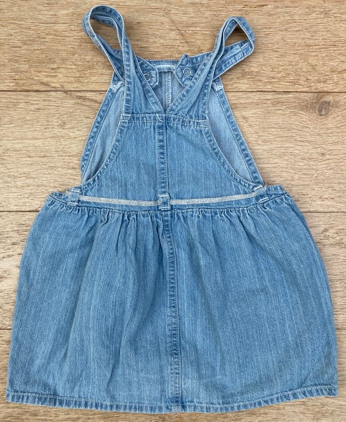 Robe jean bretelles fille 2 ans - photo numéro 2