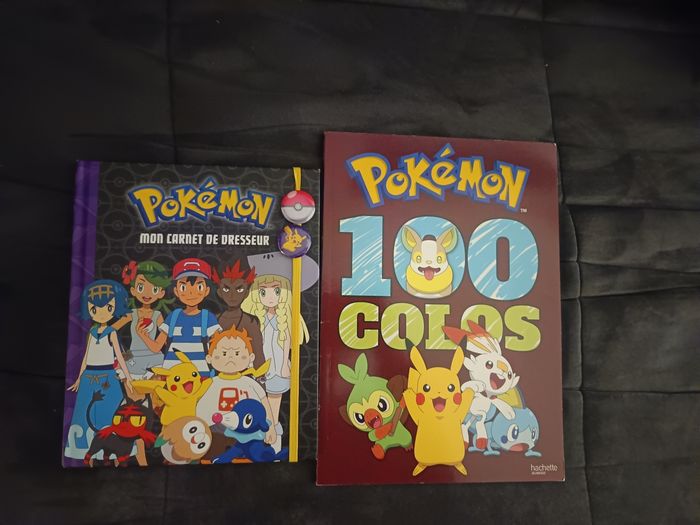 Lot carnet et album coloriages pokémon
