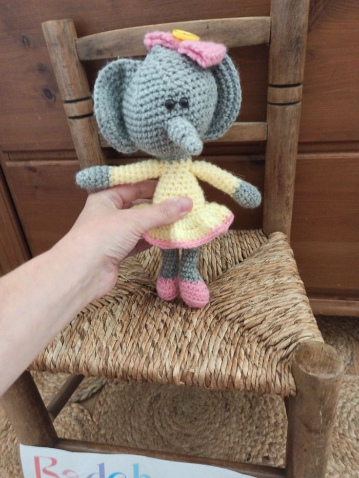 peluche melle souris crochet fait main tbe - photo numéro 2