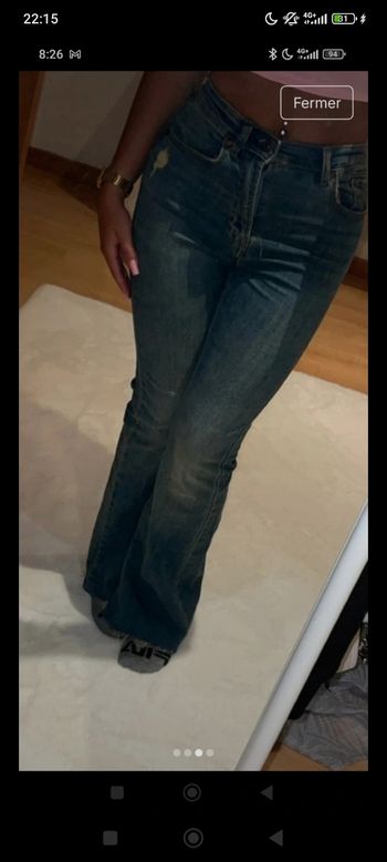 Lot 4noir jean flare