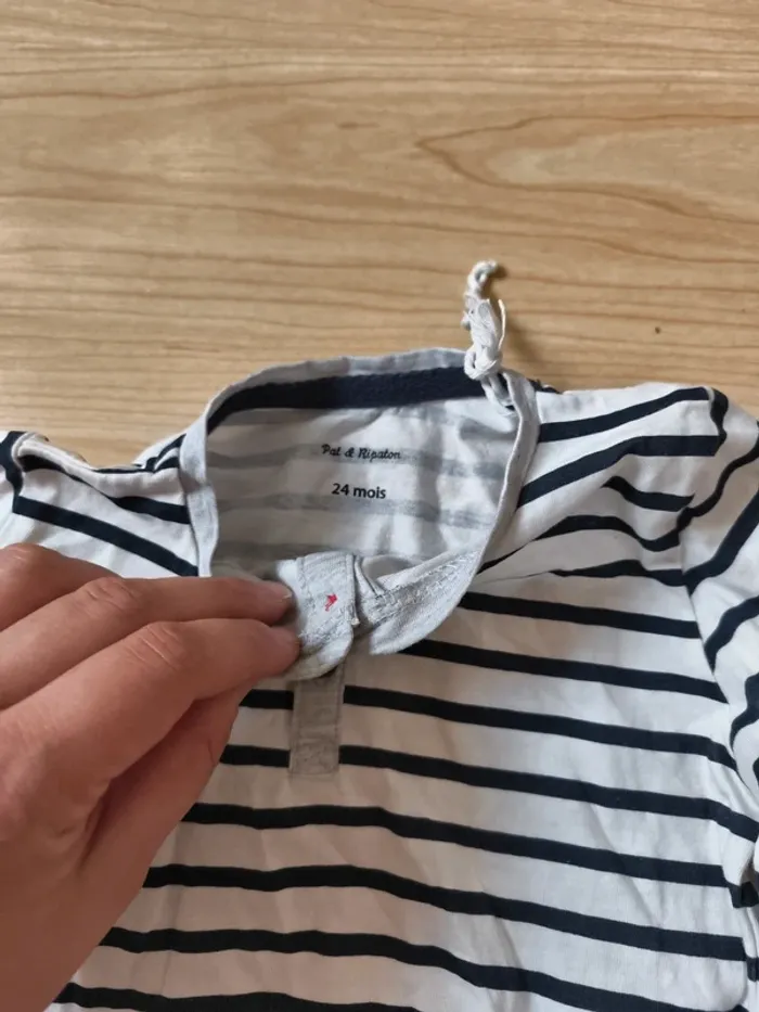 T shirt léger marinière - photo numéro 2