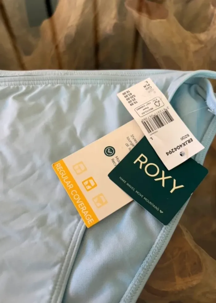 Bas de maillot de bain Roxy femme bleu clair ficelles - photo numéro 3