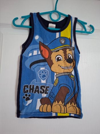 Débardeur / Marcel Pat' Patrouille "Chase" - 4/5 ans