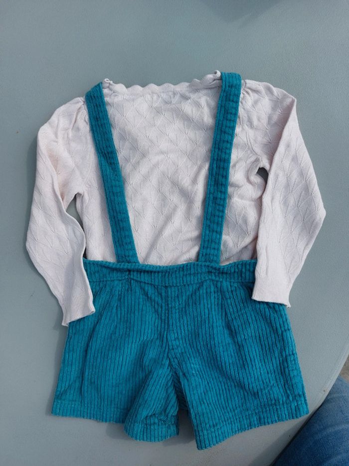 Ensemble pull salopette short - photo numéro 3