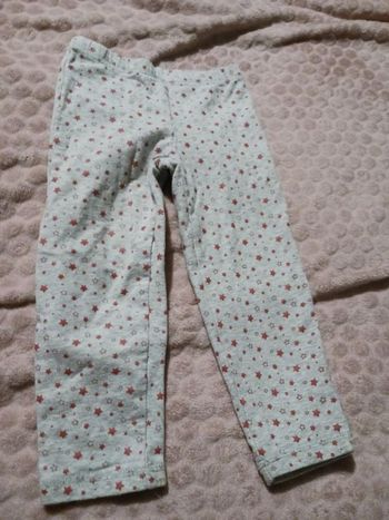 Legging gris et rose tex 36 mois